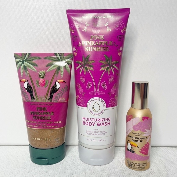 Bath & Body Works Other - Bath & Body Works Pink Pineapple Sunrise Body Set Gift Set NWT